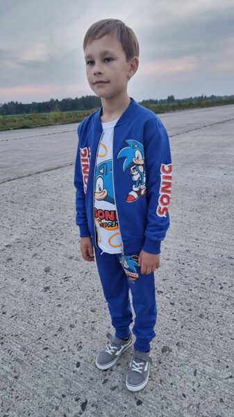 Kostīms zēniem SONIC, zils
